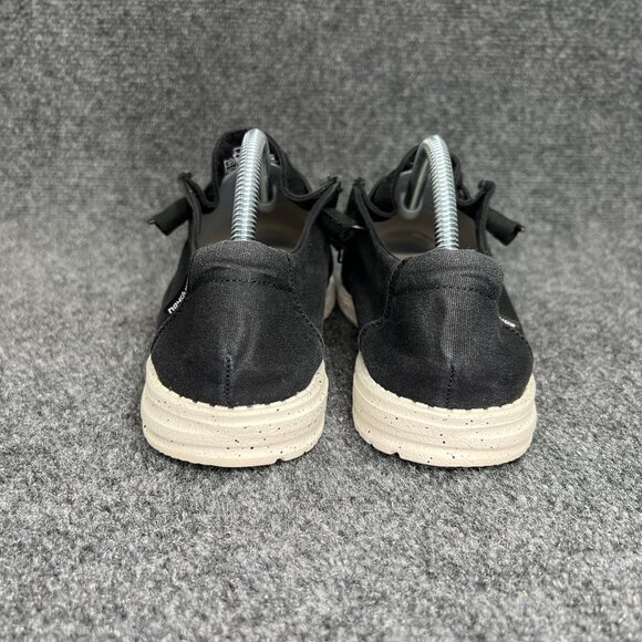 Hey Dude Wendy Shoes Women's Size 10 Black Canvas Slip On Comfort Loafer Sneaker - Picture 5 of 11